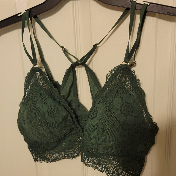 aerie Other - Aerie Forest Green Lace Bralette